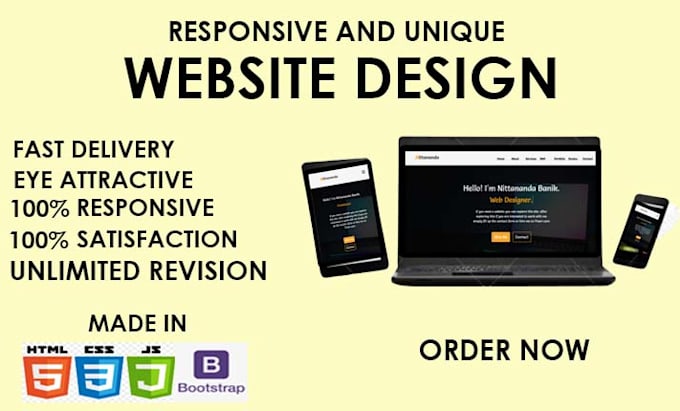 Create outstanding custom responsive website for you by Nittanandabanik ...