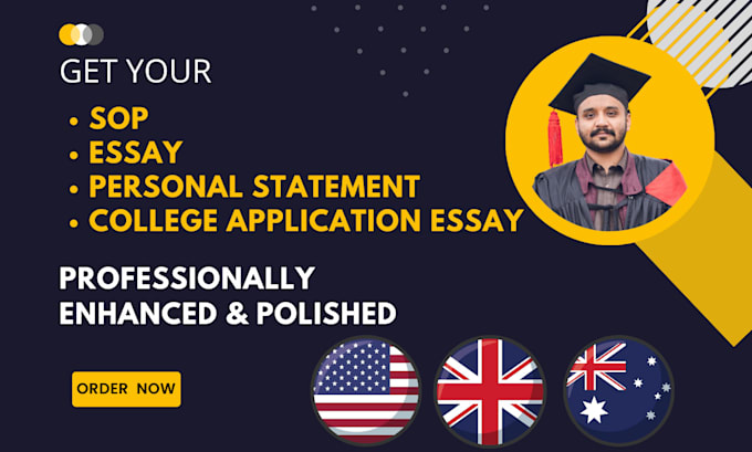 proofread and edit college application essay, review personal statement and sop