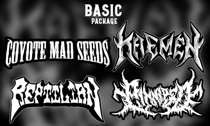 create professional logo for your metal or rock band