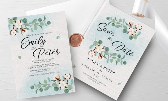 design wedding invitation card, party invitation