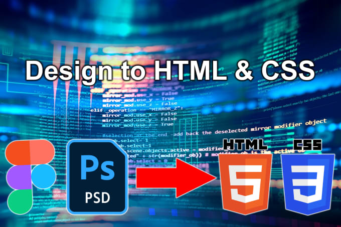 Convert designs to html and css by Randrei12 | Fiverr