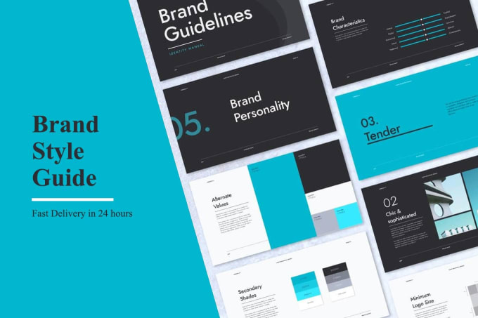 Design brand guidelines, brand book, or brand style guide by ...