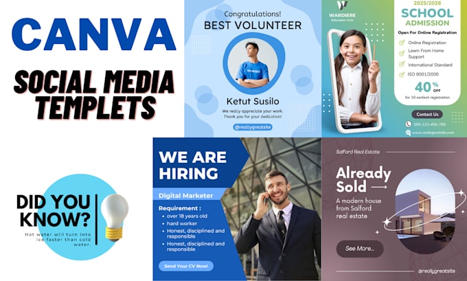 Create Canva Insta And Fb Templates For A Beautiful Feed By Chathunb 