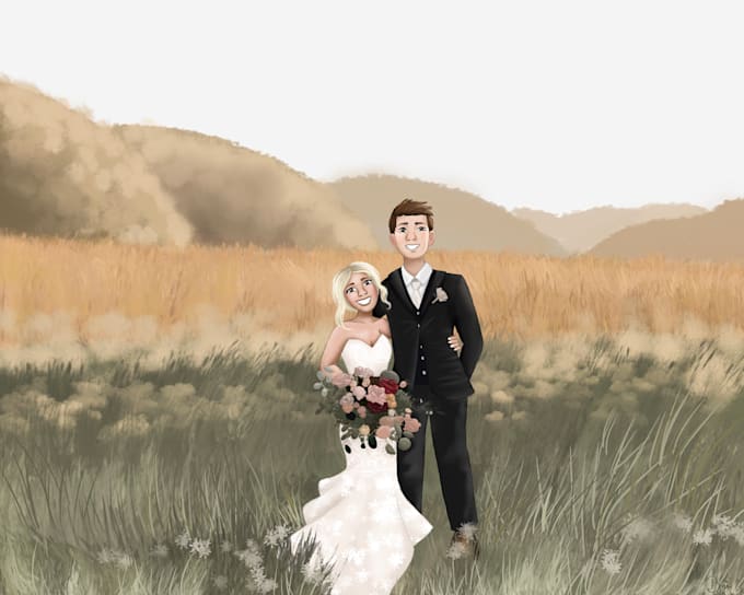 draw a digital portrait in my style