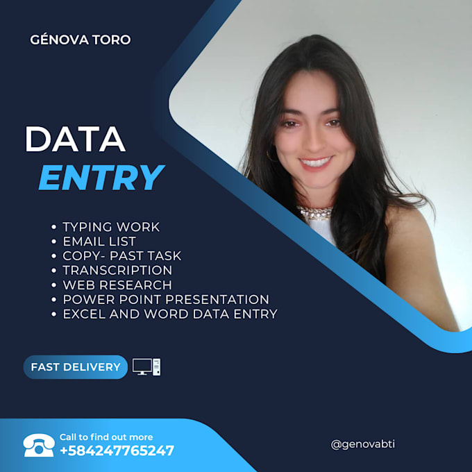 do any type of data entry fast and without failure