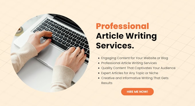 write SEO blog posts and articles for your website