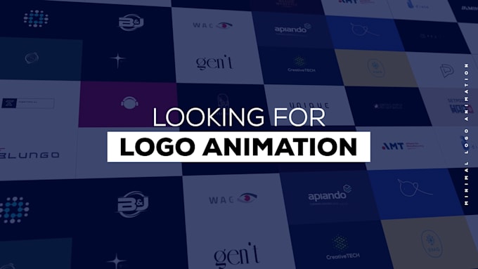 do minimal logo animation for you