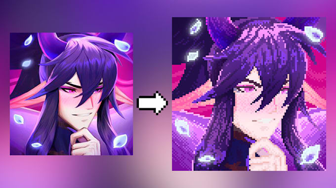 convert your image or illustration into pixel art
