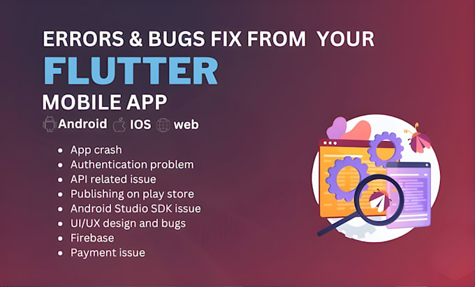 Fix bugs remove errors and update your flutter app code by Qaisar_g ...