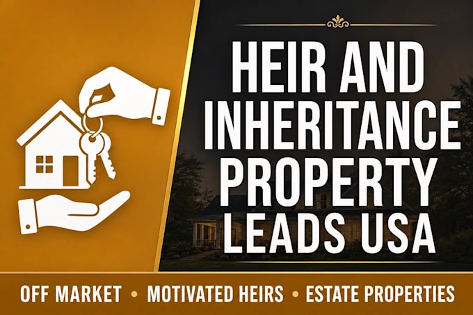 find inheritance heir property leads USA off market