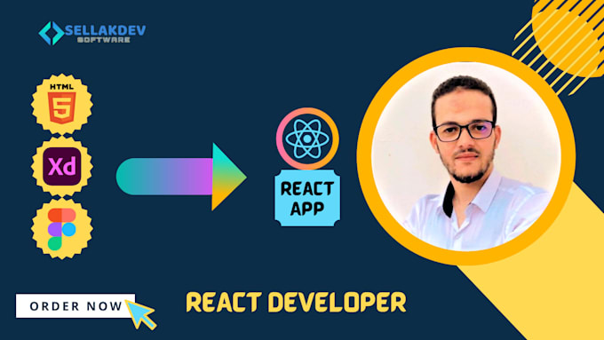 Be your react developer by Mouadsellak | Fiverr