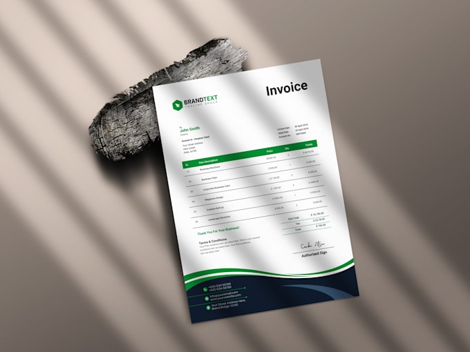 Invoice Statement Design Make statement invoice design for your business by Ifteislam | Fiverr