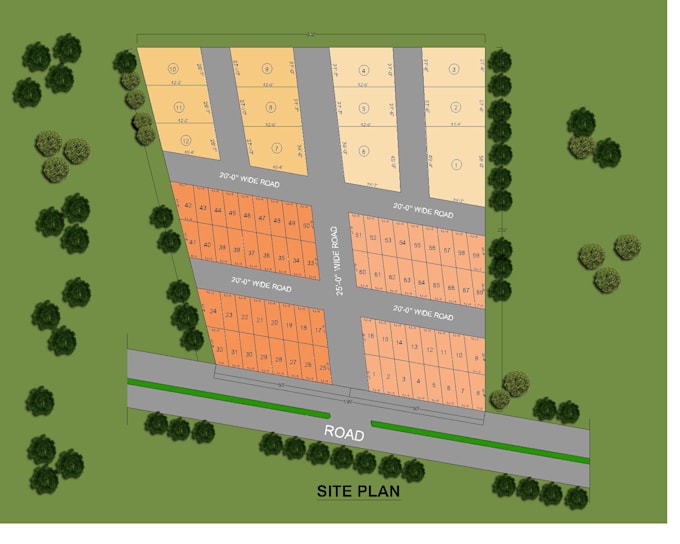 do architectural site plan, landscape design and layout