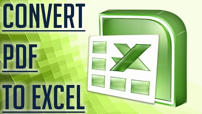convert pdf to excel, scanned image to excel or google sheet
