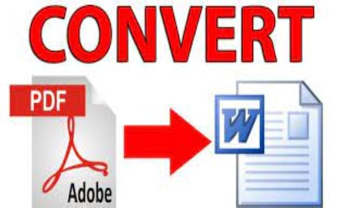 convert PDF file into word or excel
