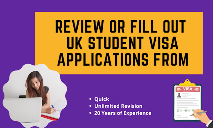 review or fill out UK student visa applications from