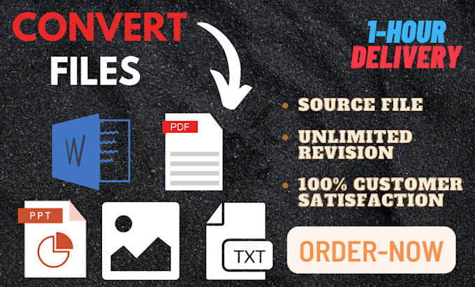 Convert your files into editable format by Jounahmed | Fiverr