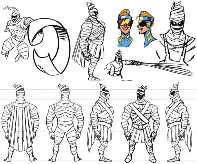create a character turnaround for your project