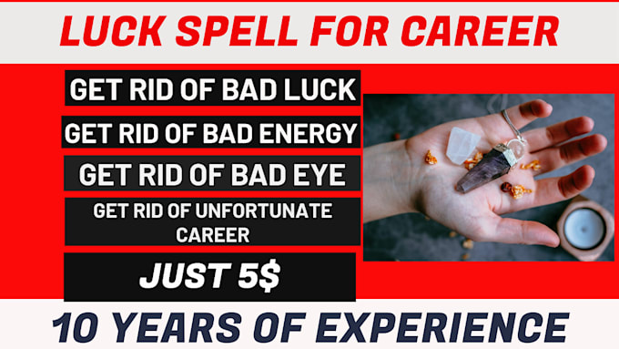 cast a luck spell for your extensive career and goodwill