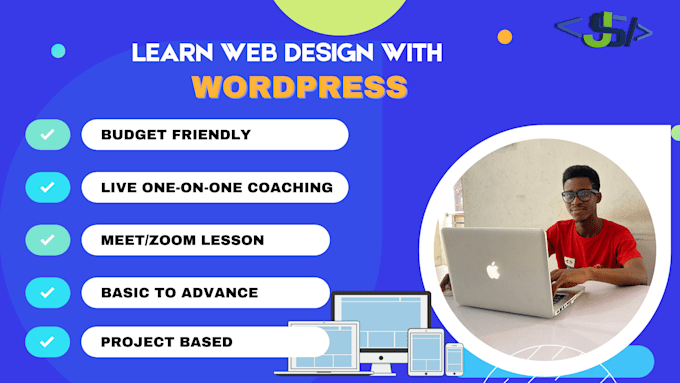 teach you how to create website using wordpress