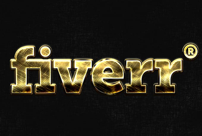 Replicate Your Logo Design In Gold Texture
