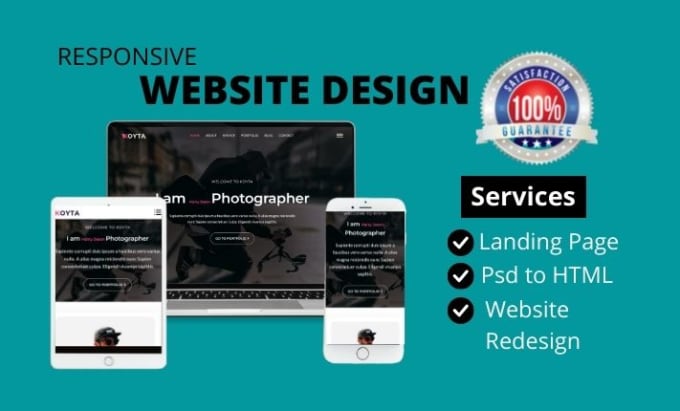 Convert your psd design to html css bootstrap javascript website by ...