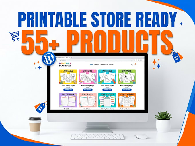 build a profitable digital printables store with ready to sell products