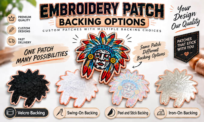 make quality custom embroidered patches and ship to you