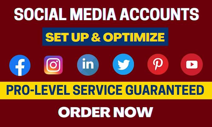 create and setup social media pages professionally
