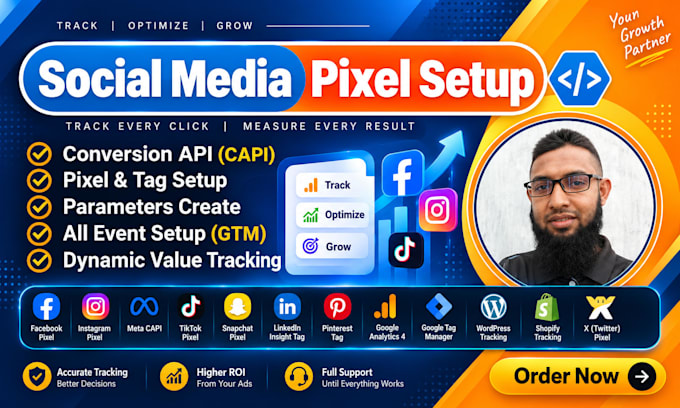 setup tiktok pixel, meta pixel, facebook conversion API via GTM and stape