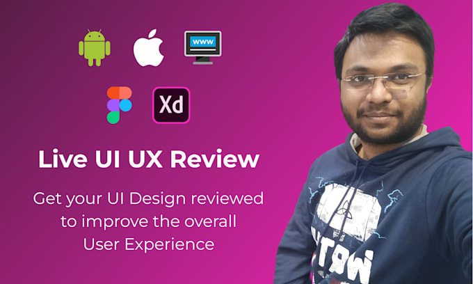 Review ui ux design of your app or website by Sahil_limbe | Fiverr
