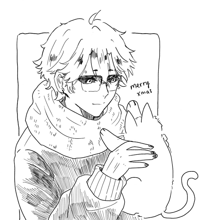 Draw original character, fanart in my manga, anime style by Kn_t26 Fiverr