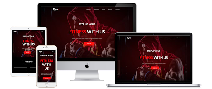 Develop a modern design fully responsive website using html css ...