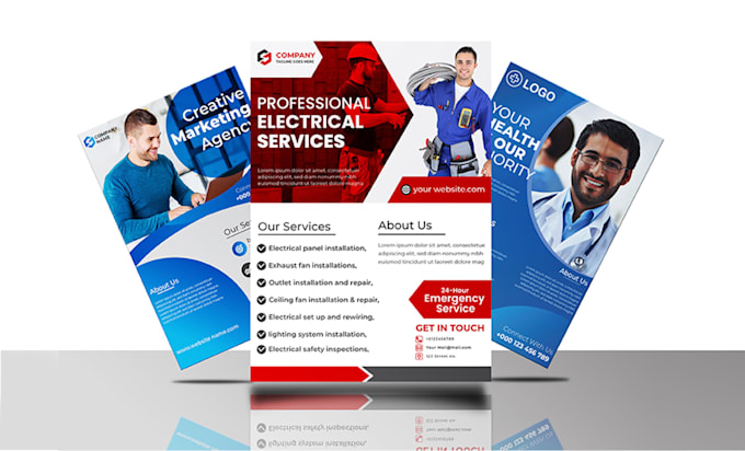 design business corporate  flyer, rollup banner brochure or poster