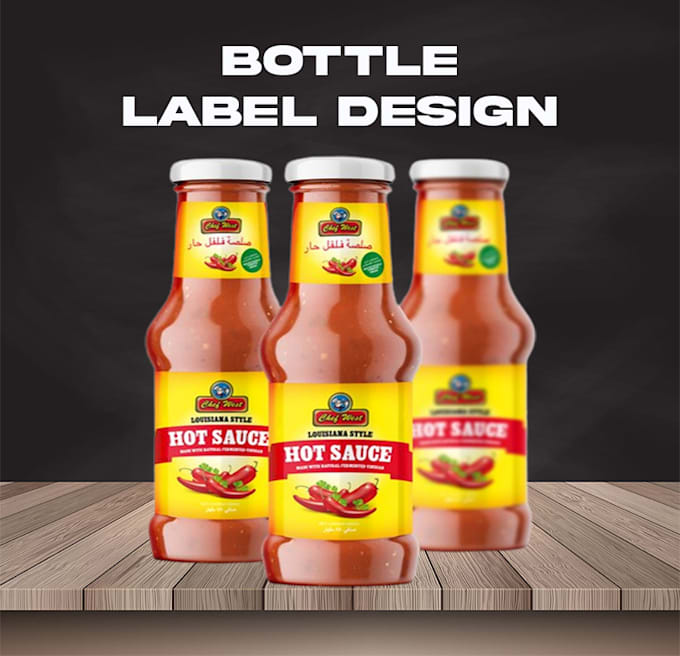 design a label design, product packaging design, bottle label design