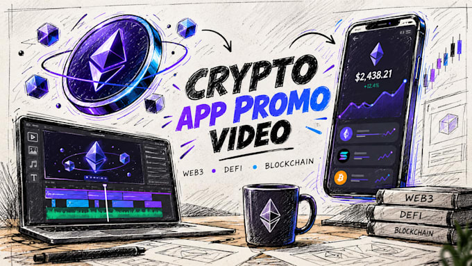 create a crypto or web3 app promo video