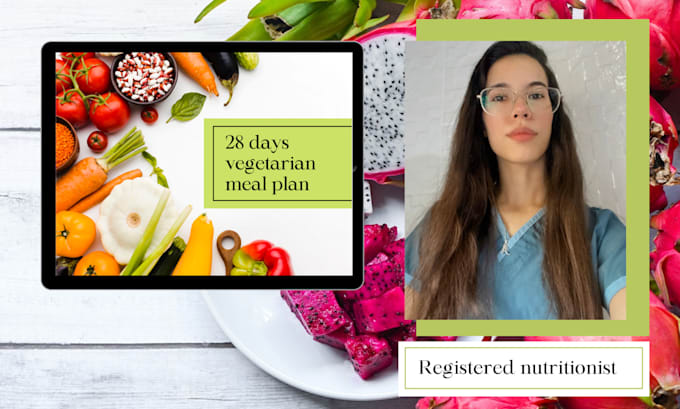 Give you vegetarian meal plan by Anamoreno96 | Fiverr