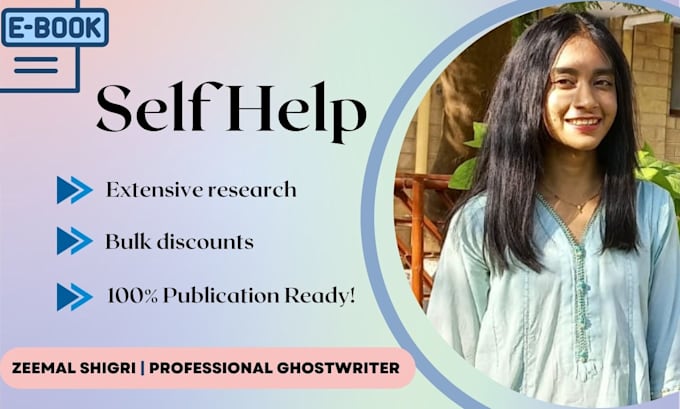 be your ghostwriter for your self help ebooks
