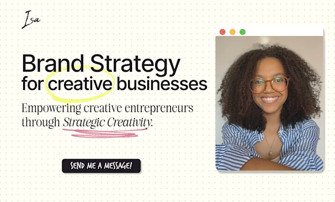 design a brand strategy and logo for your creative business
