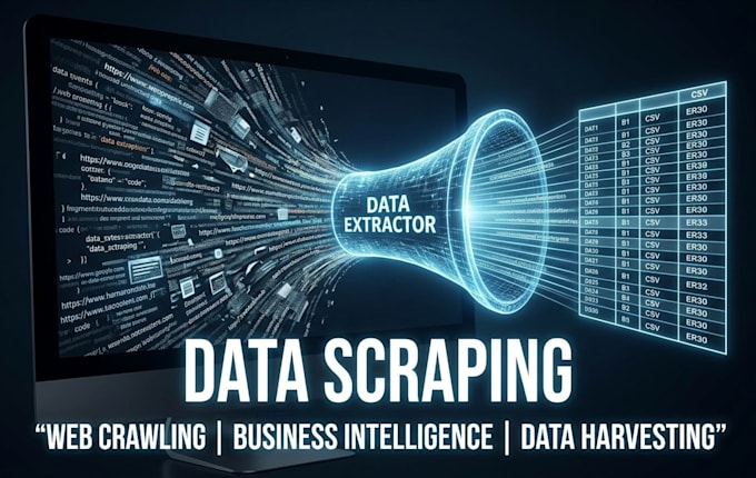 do web scraping, data extraction, data mining