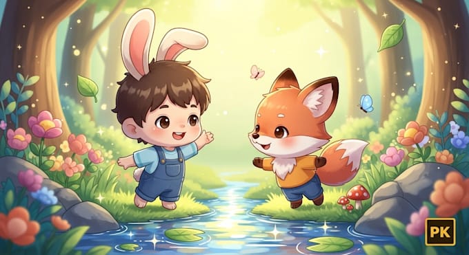 design children book illustration using ai