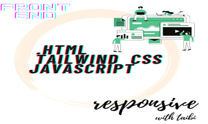 Create response web in html , css with tailwind css , and javascript by ...