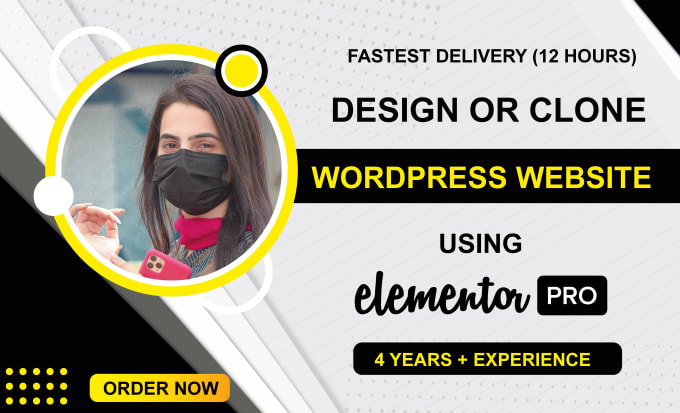 I will design or clone wordpress website using elementor pro