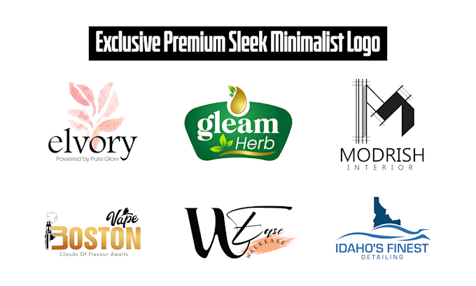 create exclusive premium sleek minimalist logo
