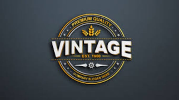 make a vintage logo