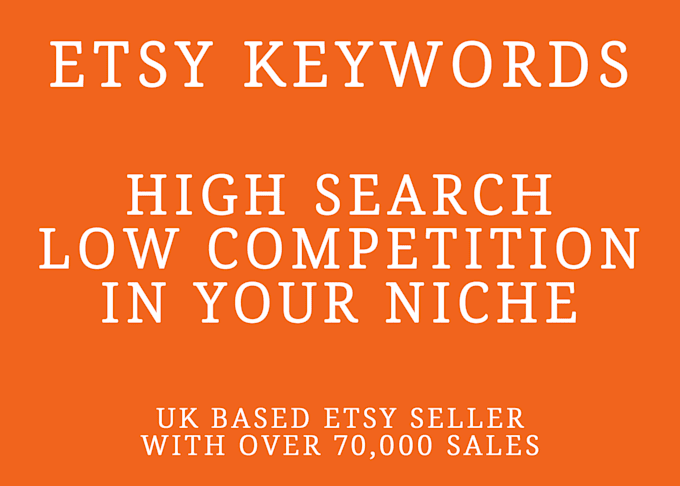find etsy keywords in your niche