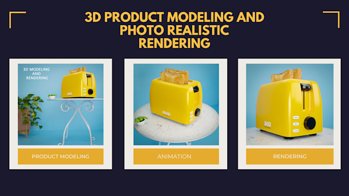 do 3d product modeling and realistic rendering