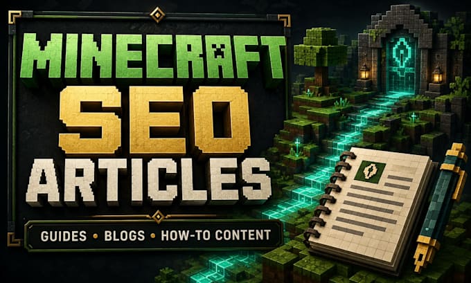 write SEO minecraft articles, guides and server content