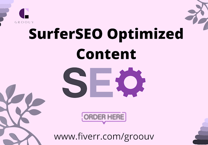write surfer SEO optimized articles and blog posts for you