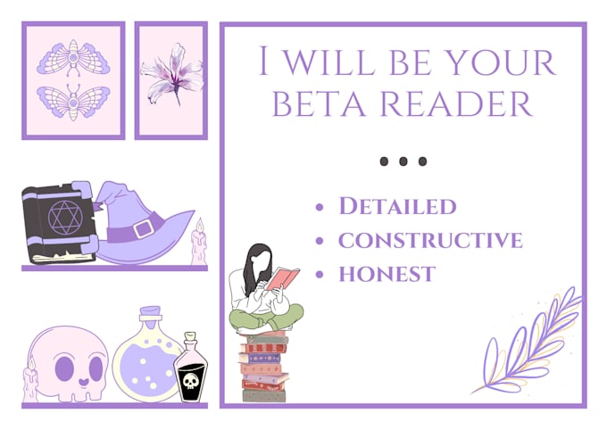 beta read your fiction novel and give honest reviews